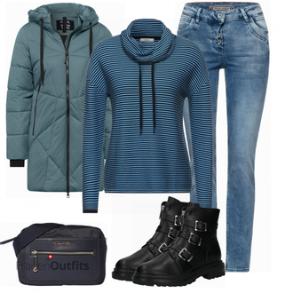 Outfit mit Schwarz Stiefel VERO MODA "Trendiges Herbst Outfit"