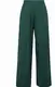 Grüne Wide Leg Stoffhosen