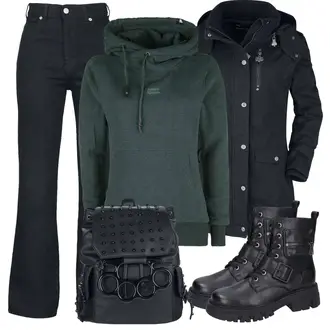 Cropped Outfit mit Dunkelblau/Beige/Blau Damen 7/8-Länge Jeans/Sportschuhe/Schlupfjeans/Sweatjeans/T-shirt/Jeans mit Schlitz/Schlaghose Jeans/Thermojeans Dr. Denim "Perfect Voor De Winter"