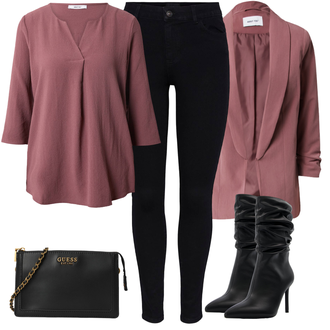 Jeans Outfits mit Rot/Rosa/Lila Mantel/Bluse und Tunika/Bluse Große Größe/Anzug BlusenBlazer/Boyfriend Blazer/Lederjacke/Cord­ Blazer/Eleganter Blazer/LongBlazer/Oversize Blazer/KurzBlazer/Lederjacke für Männer About You "Cooles Herbst Outfit"