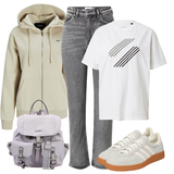 Rjava Superga outfiti za dame image