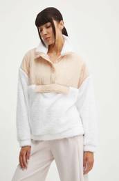 Flis pulover Waves Of Warmth bela barva, ERJPF03158