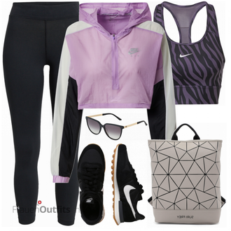 Sport Outfits mit Schwarz Bh Nike "Sport Outfit"