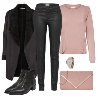 Winter Outfits mit Schwarz Jeans ESPRIT "ludique"