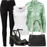 Crvene Guess Salonke & Visoke Pete Outfiti image