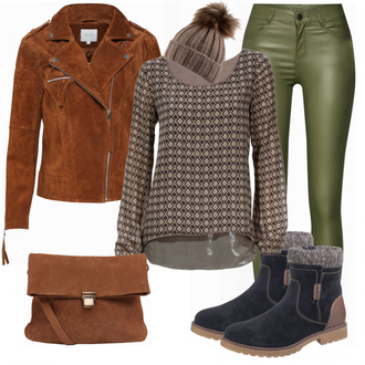 Outfit mit Blau Stiefel Tom Tailor "InMode"
