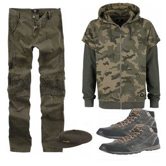 Outfit mit Grün Stiefel CMP "EMP ARMY"