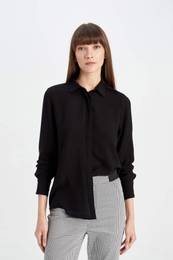 Regular Fit Long Sleeve Basic Shirt
