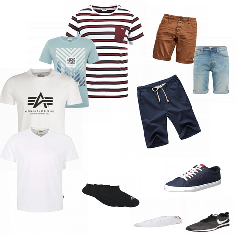 Grau T-Shirt Alpha Industries kombinieren