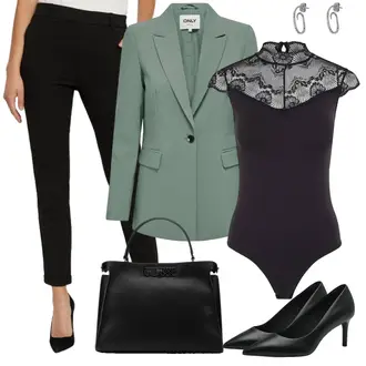 Outfit sa Bijela/Crna/Smeđa Udobna pumpa/Pumpa na Niskoj Peti/kožena cipela/Poslovna Obuća/Salonka Na Visoku Petu/Pumpica S Visokim Prednjim Dijelom/Salonka & Visoki Pet Tamaris "Elegantni proljetni outfiti"