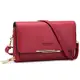 Roulens Klein Handy Umhängetasche,Damen Kleine Umhängetasche,PU Leder Crossbody Schultertasche Reisepass Handytasche mit Kartenschlitz Verstellbar Abnehmbar Schultergurt
