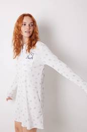 Spalna srajca Miffy enska, be barva, 4448045