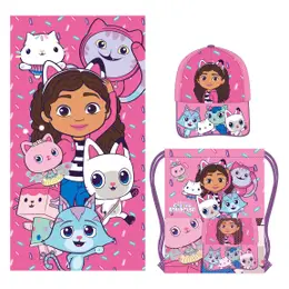 TOWEL SET SACHET GABBYS DOLLHOUSE