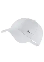Nike Heritage 86 Metal Swoosh Kids Cap (one Size, White, one_Size)