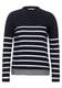 CECIL Damen Ripp-Shirt mit Streifen in Blau