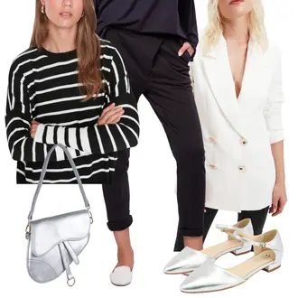 Krátká Outfit s Hnědá/Zelená/Bílá/Černá/Fialová Kardigan Svetr s podšívkou/Kardigán s kulatým výstřihem Trendyol "Cool podzimní outfit"