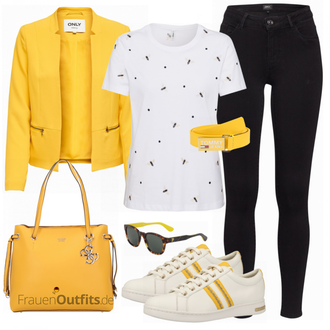 Outfit mit Grau Sneaker Geox "Only Look"