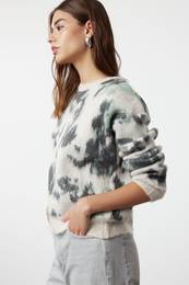 Stone Soft Textured Crew Neck Knitwear Sweater