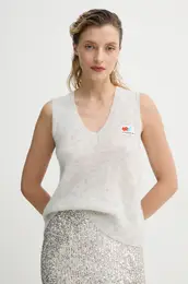 Pulover enski, siva barva, NEN18AE25