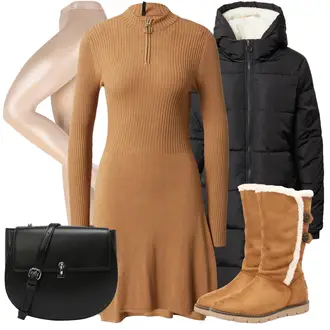 Gefütterte Outfit mit SchneeStiefel Tom Tailor "Outfit für den Winter"