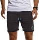 Leif Nelson Herren Jogging Shorts Kurze Trainingshose Sporthose Slim Fit Männer Kurze Fitnesshose Jogginghose Fitness-Short für Training Sport Bodybuilding LN8299; M; Schwarz-Türkis