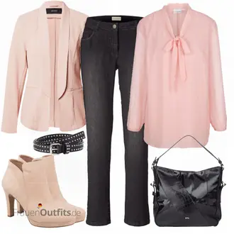 Outfit mit Blau Tasche Ara "Perfekt für Mollige"