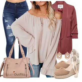 Outfit mit Rosa angel kiss "Outfit für den Herbst"