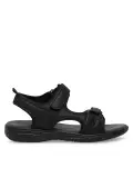 Schwarze Sandalen mit Klettverschluss image