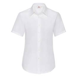 F16LADIES SHORT SLEEVE OXFORD SHIRT