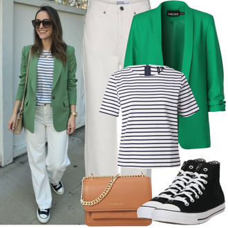 Sommer Vorstellungsgespräch Outfit mit Neonfarben/Türkis/Grün Mantel/Tunika/Blazerjacke/Blusenblazer/Boyfriend Blazer/Lederjacke/Eleganter Blazer/Longblazer/Oversize Blazer/Kurzblazer/Lederjacke für Männer Pieces "Frühling outfit"