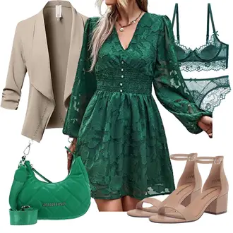 Festival Outfit Warme mit Grau/Beige/Braun/Khaki Blazerjacke/Kurzblazer/Trachtenblazer/Zweireiher Blazer/Cord­ Blazer/Strick­blazer/Lässiger Blazer/Blusenblazer/Baumwoll ­Blazer/Sweatblazer Generic "Eleganter Look"