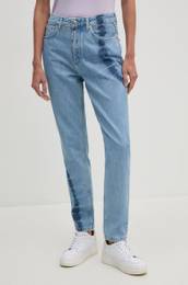 Traperice TAPERED JEANS HW TIE DYE za ene, visoki struk, PL204714
