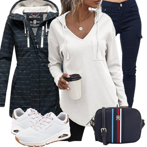 Dunkelblau/Blau/Pastell Sommerjacke/Regenjacke/Wachsjacke/Funktionsjacke/Segeljacke MARIKOO kombinieren
