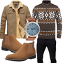 Kleidung Blau !Solid Winter Parka kombinieren image