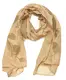 Emma & Kelly Damenschal mit Glitzerdruck hellbeige / braun / cognac