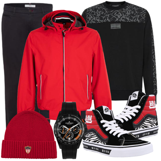 Outfit mit Rot wellensteyn "Alltagsoutfit"