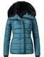 Marikoo Damen Jacke Steppjacke Laureen Petrol Gr. M