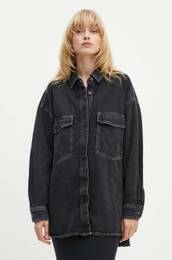 Jeans srajca enska, rna barva, YOP06CH24