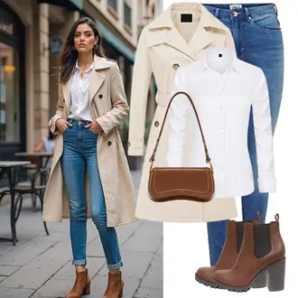 Stil, Western Outfit mit Braun/Dunkelbraun Klassische Stiefelette/Sommerstiefelette/Gefütterte Stiefelette/Leder Stiefelette/Lederjacke/Chelsea Boot Soda "Look für den Winter"Look: Moderne, Sexy, Sportlich, Stil, Country Styl, Western, Duckfeet, Edel, Trendige