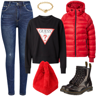 Outfit mit Gold Armband/SiegelRing/Kettenuhr Boss "Cooler Freizeitlook"