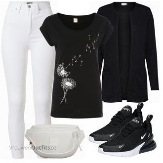 Outfit met blauw Sneaker Nike "Outfits voor elke dag"