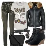 Schwarze Lederjacken Outfits von Oakwood image