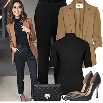 Business Outfits Büro Sommer mit Braun/Weiß/Dunkelbraun Vintage Pumpe/Lederschuh/Eleganter Schuh/Slingback Pumps/Slingpump/Bequemer Pump/Business-Schuh/High Heel Pumps/Hochfrontpump JESSICA SIMPSON "Eleganter Look"Look: Old Money, Elegant, Schick, Französische, Burlesque, Edel, Büro