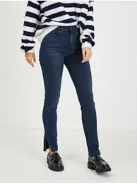 Tmav modr dmsk skinny fit dny s rozparky 1981 - Dmsk