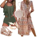 Vintage Boho-Kleider-Outfits image