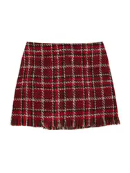 Pull&Bear Rock rot / schwarz / weiß