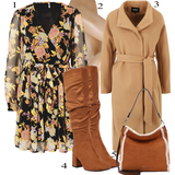 Šaty móda pro plnoštíhlé šifón outfity image