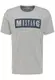 MUSTANG Herren Alex C LOGO Tee T-Shirt, Grau (Mittelgrau 4140), M