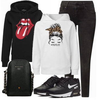 Outfit met blauw Sneaker Nike "Stijlvolle combinatie voor de lente"