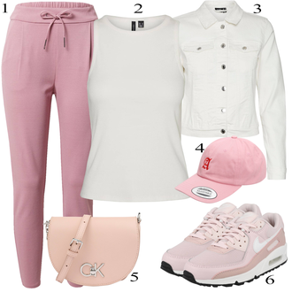 Été tenues avec Crème/Blanc Manteau/Chemisier Grande Taille/Veste en Velours Côtelé/Veste Courte/Veste Courte/Veste en Jean/Veste de Chemise/Veste Courte en Jean/Veste d'Été VERO MODA "tenues parfaite"